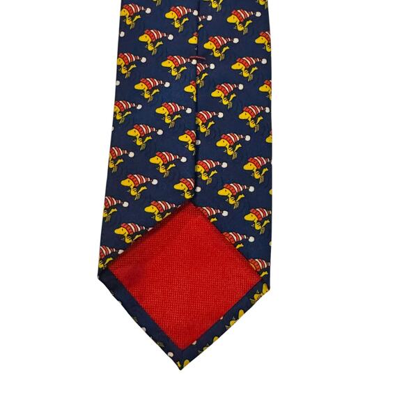Peanuts Snoopy Woodstock Christmas Cartoon Novelty Necktie Polyester - Picture 5 of 7